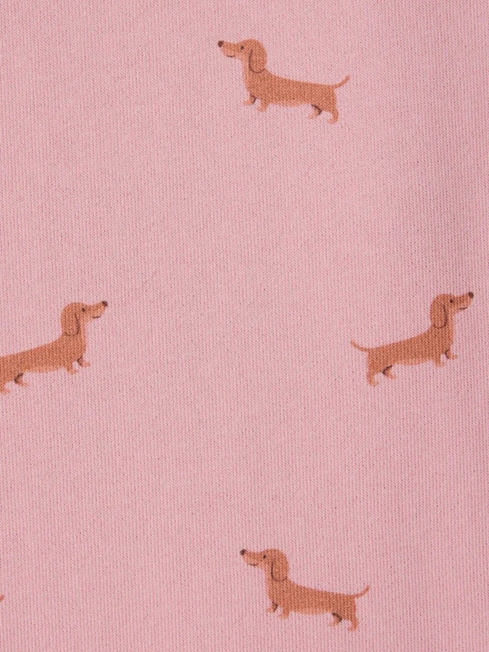 Women's Pink Dachshund-Print Hoodie and Shorts Set - Picture 6 of 6